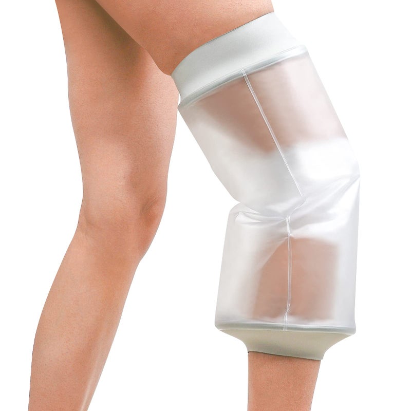 Qinaoco Waterproof Knee Cast Cover for Shower Knee Shower Cover post surgery Knee Surgery Shower Cover Knee Wound Covers for Showering Acl Surgery Recovery Must Haves